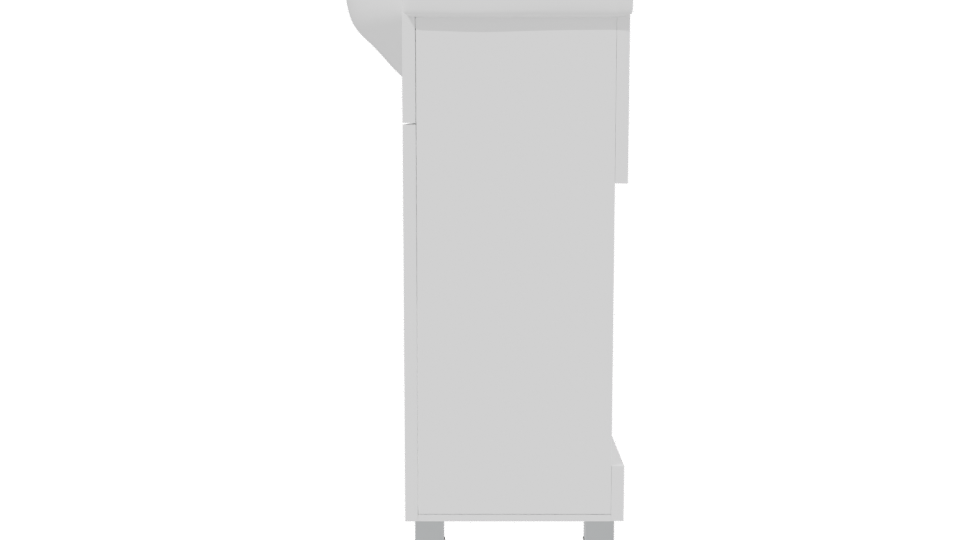 Sleek Modern Kitchen Sink Unit 3D Model - Professional 3D Model Render 2