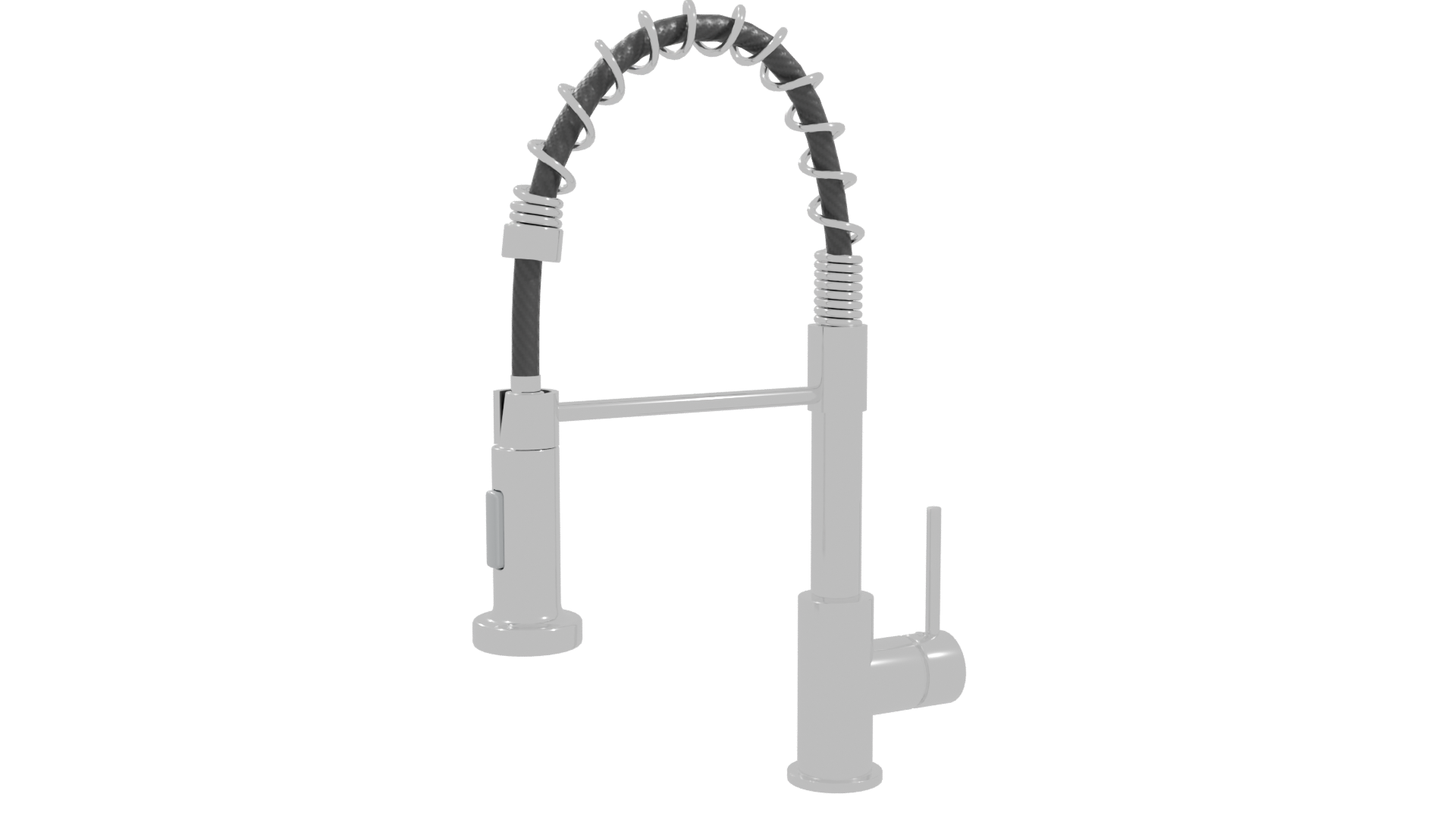 Stylish Modern Kitchen Faucet Model - Professional 3D Model Render 10