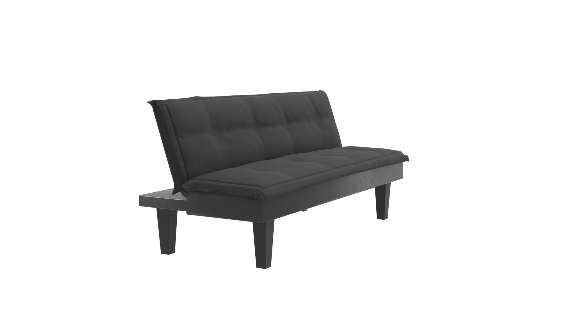 Stylish Black Sofa 3D Model - Professional 3D Model Render 9
