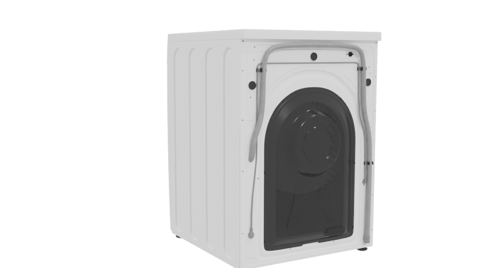 Modern Washing Machine 3D Model - Professional 3D Model Render 4