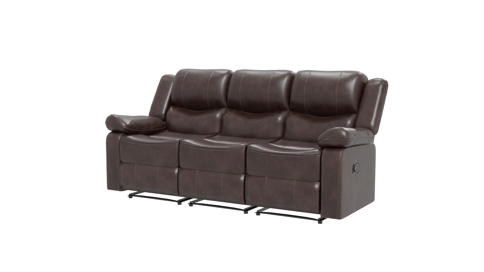 Stylish Reclining Sofa 3D Model - Professional 3D Model Render 12