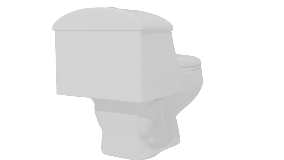 Sleek Modern Toilet 3D Model - Professional 3D Model Render 6