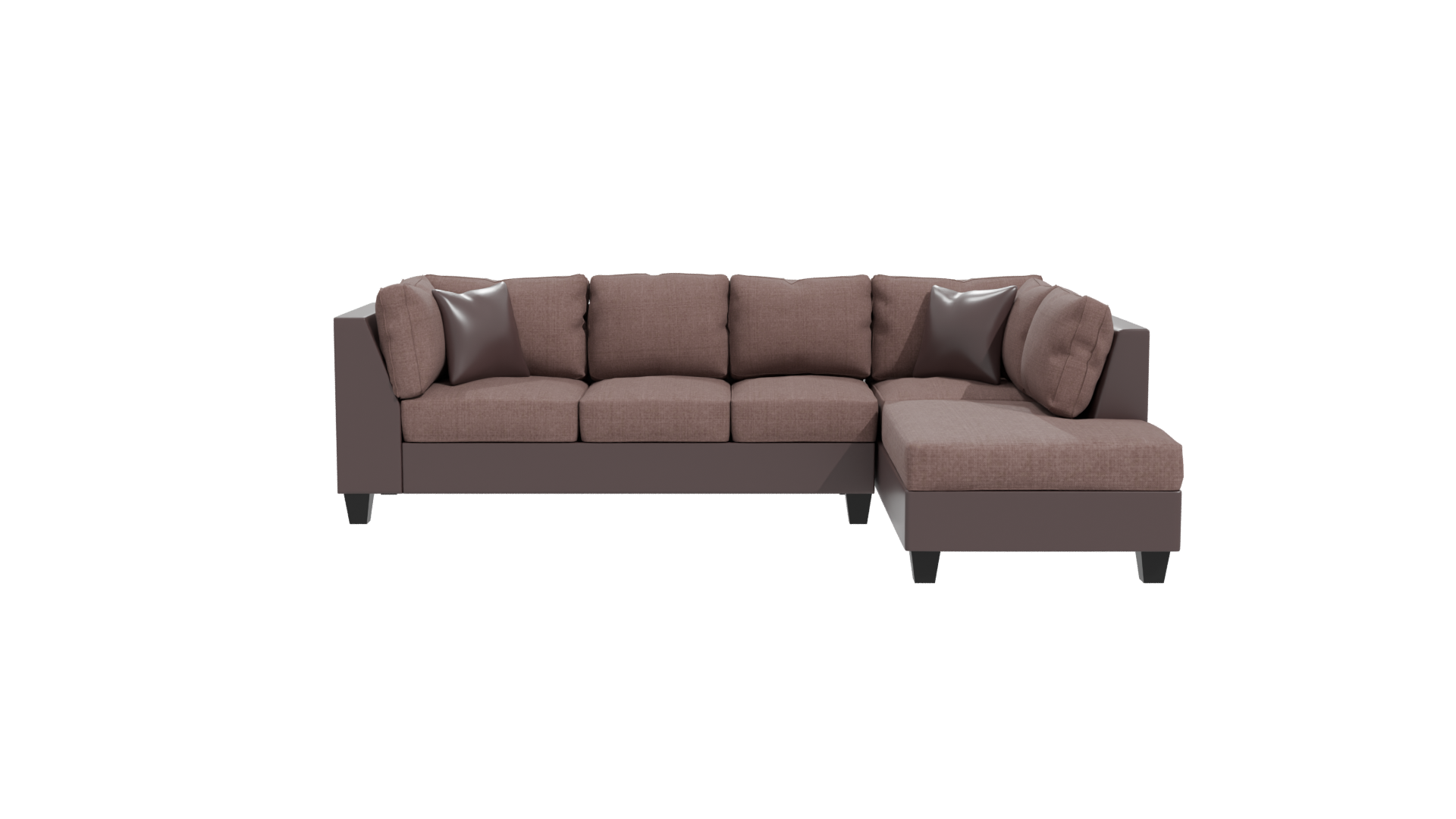 Stylish Contemporary L-Shaped Sofa 3D Model - Professional 3D Model Render 11