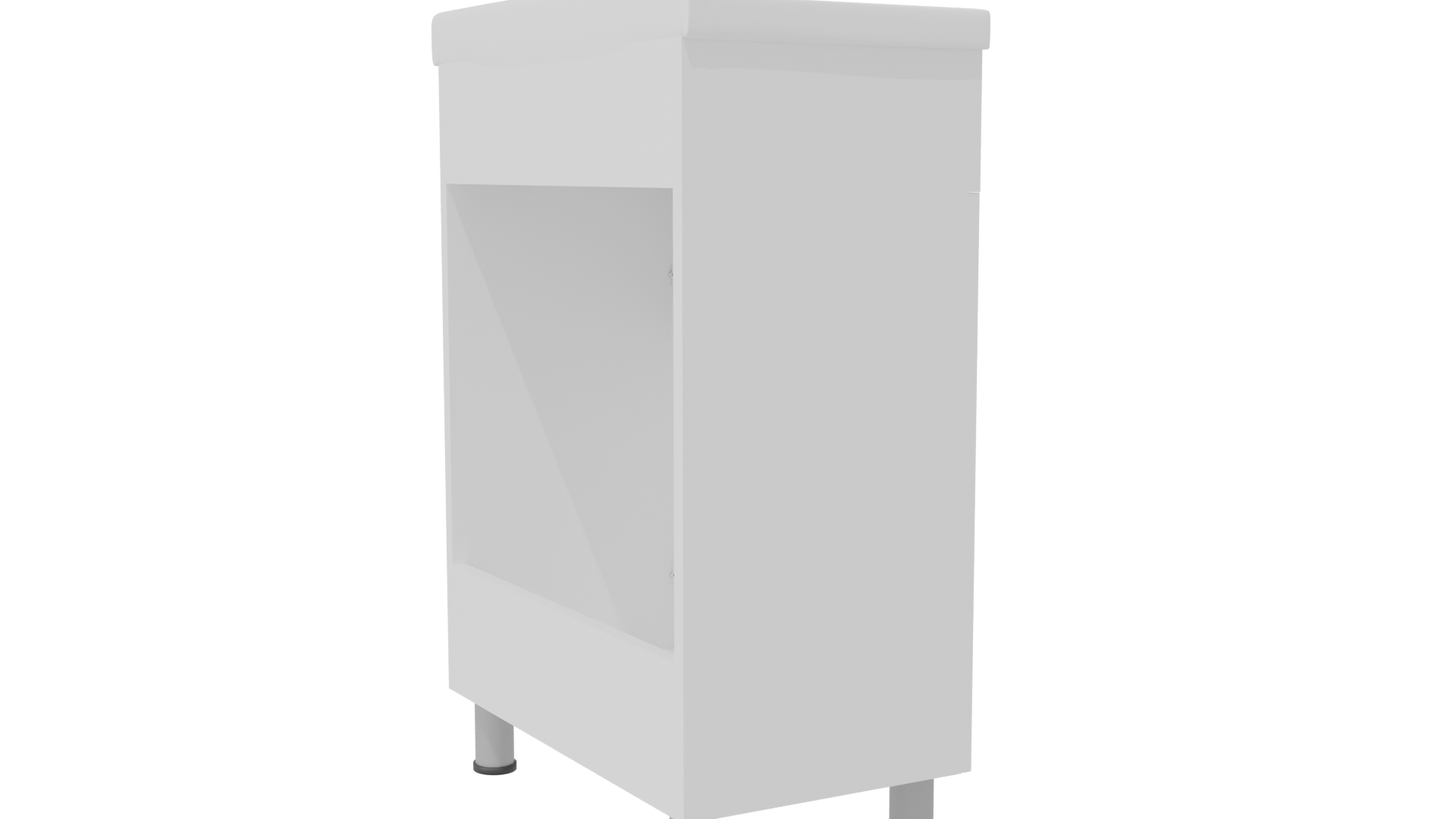 Stylish Bathroom Cabinet Model - Professional 3D Model Render 7