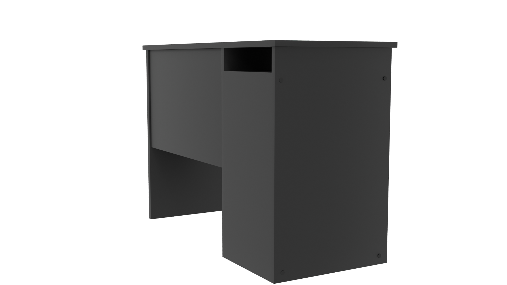 Stylish Black Writing Desk 3D - Professional 3D Model Render 7