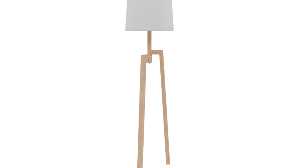 Stylish Minimalist Floor Lamp 3D Model - Professional 3D Model Render 3