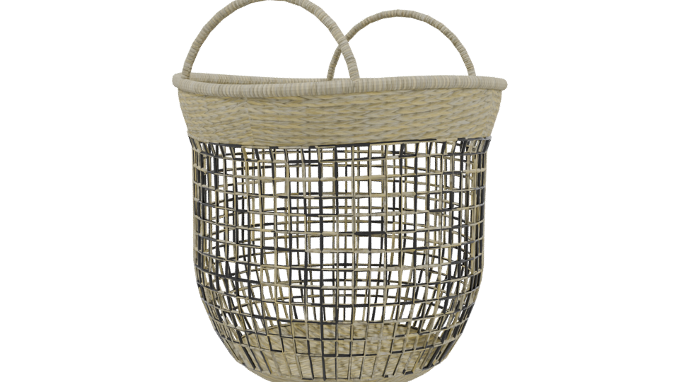 Stylish Woven Storage Basket 3D - Professional 3D Model Render 3