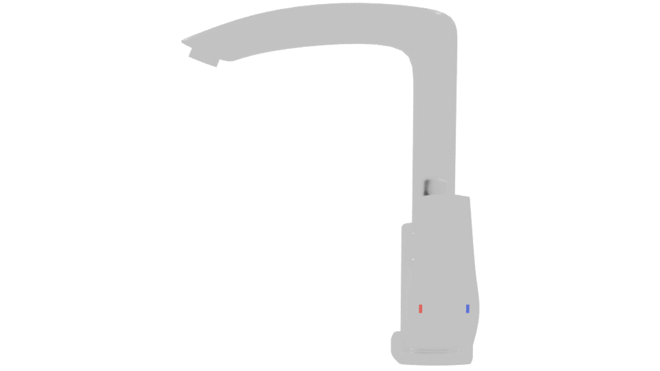 Sleek Modern Faucet Model 3D - Professional 3D Model Render 2