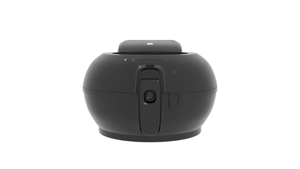 Stylish Black Air Fryer 3D Model - Professional 3D Model Render 11