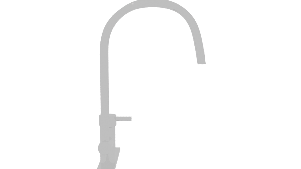 Sleek Modern Kitchen Faucet 3D Model - Professional 3D Model Render 8