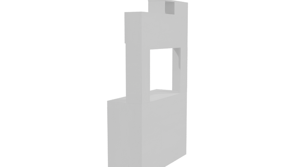 Stylish Modular Kitchen Cabinet - Professional 3D Model Render 3