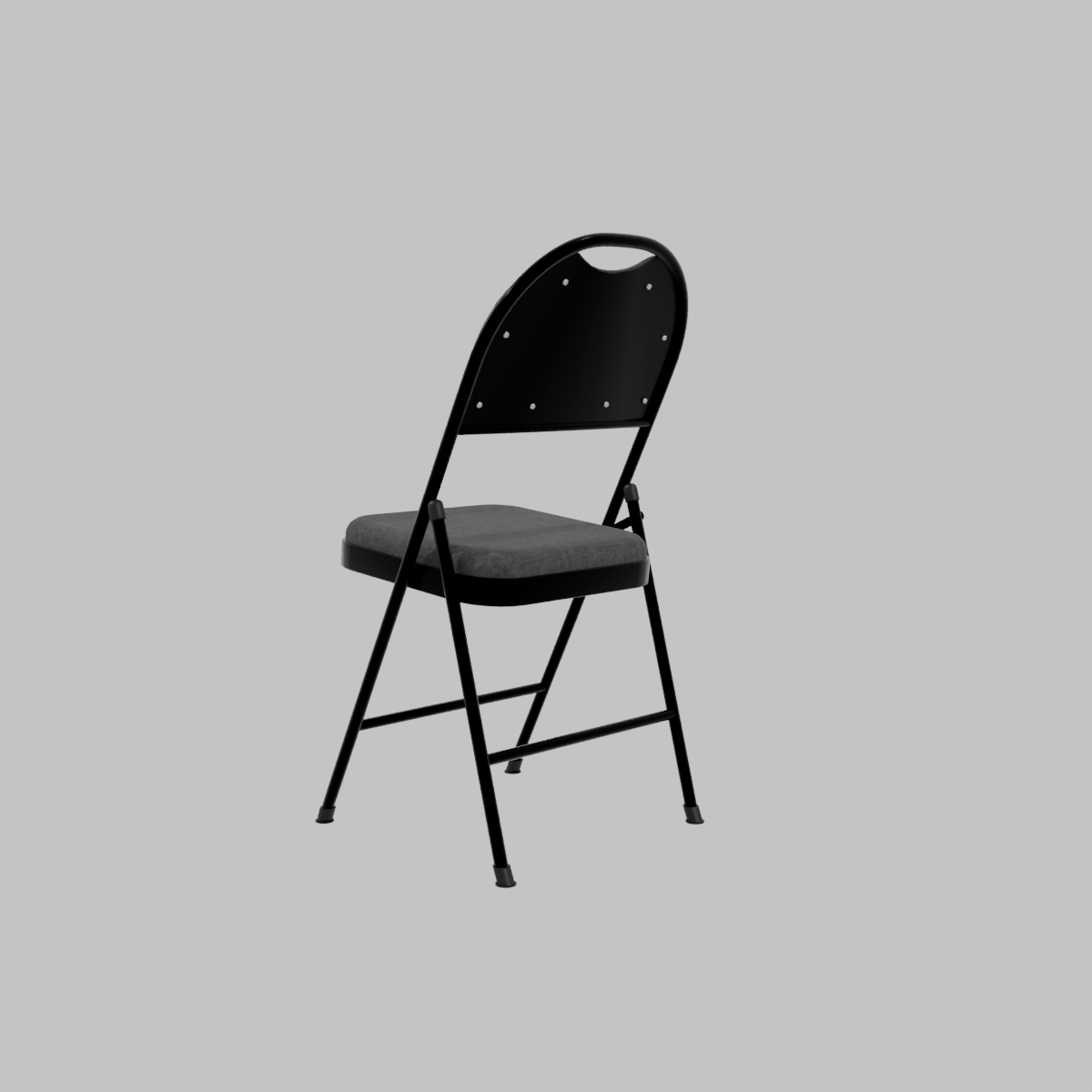 Silla 48x30x50 cm negro