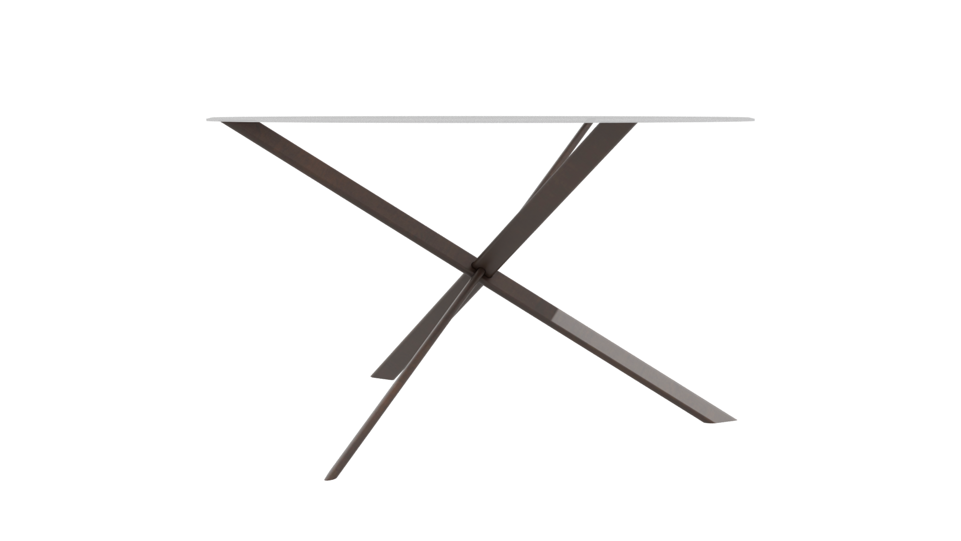 Stylish Round Glass Top Table - Professional 3D Model Render 9