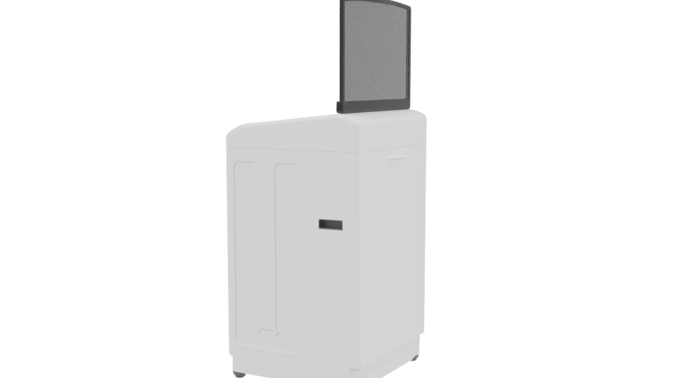 Modern Household Washing Machine 3D - Professional 3D Model Render 3