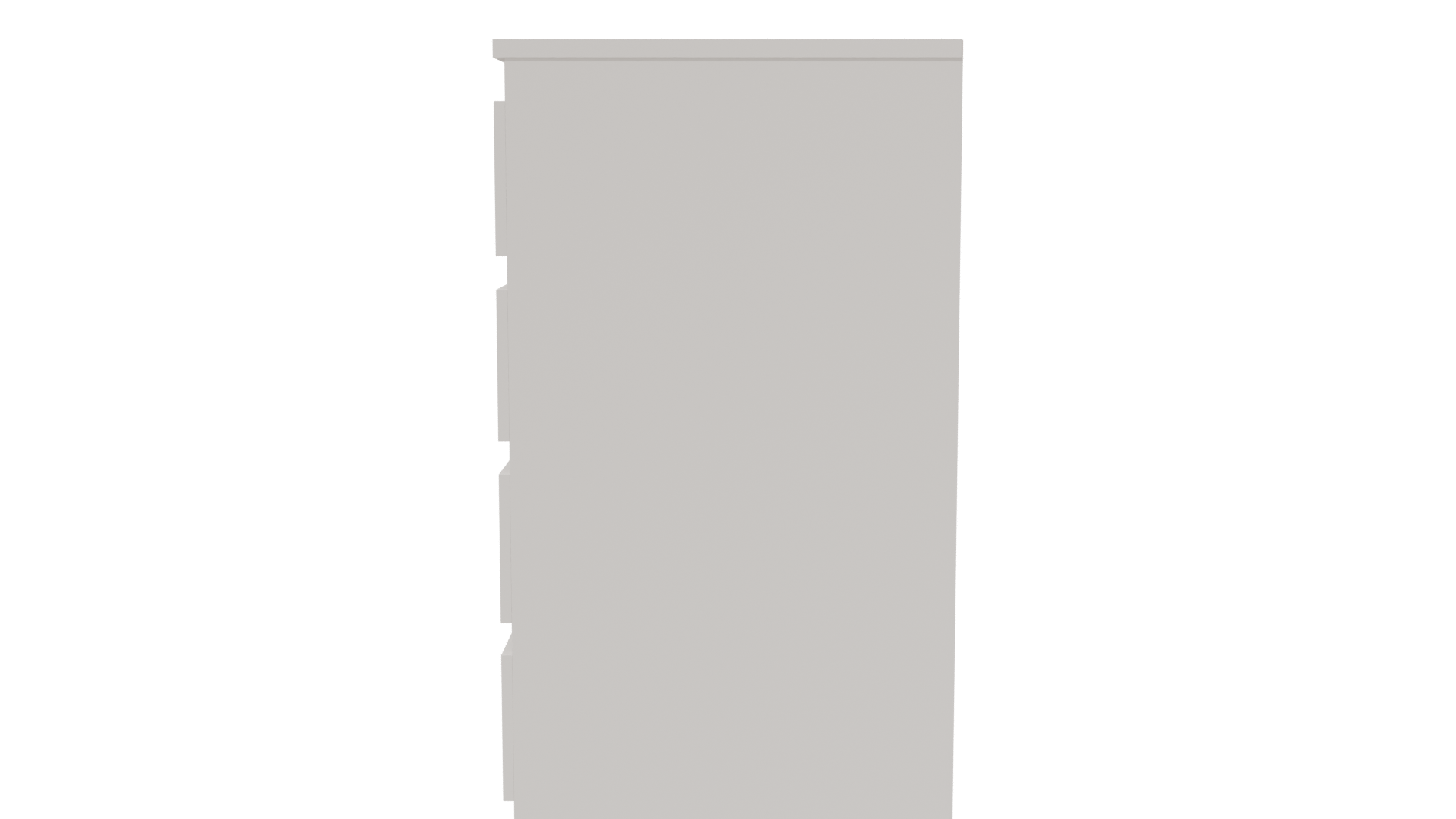 Stylish Wooden Storage Cabinet 3D - Professional 3D Model Render 2