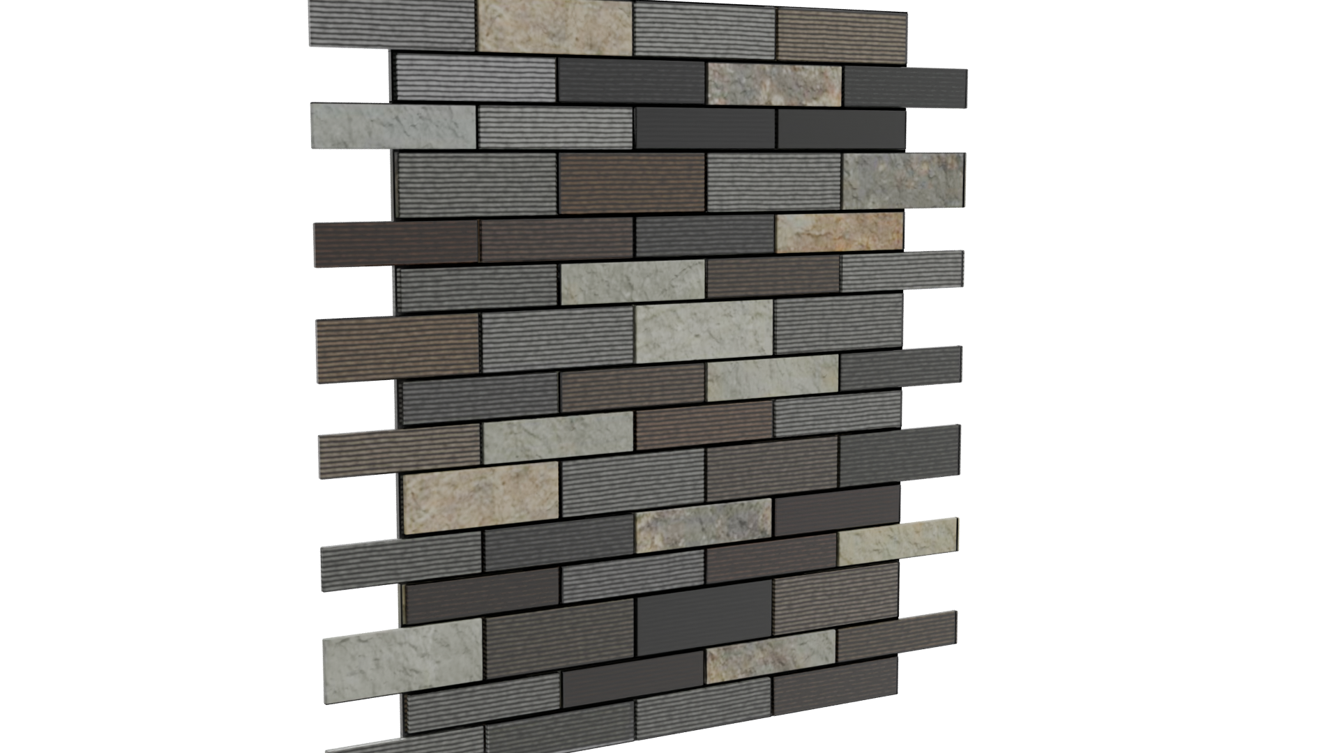Stylish Mosaic Wall Tile 3D Model - Professional 3D Model Render 10