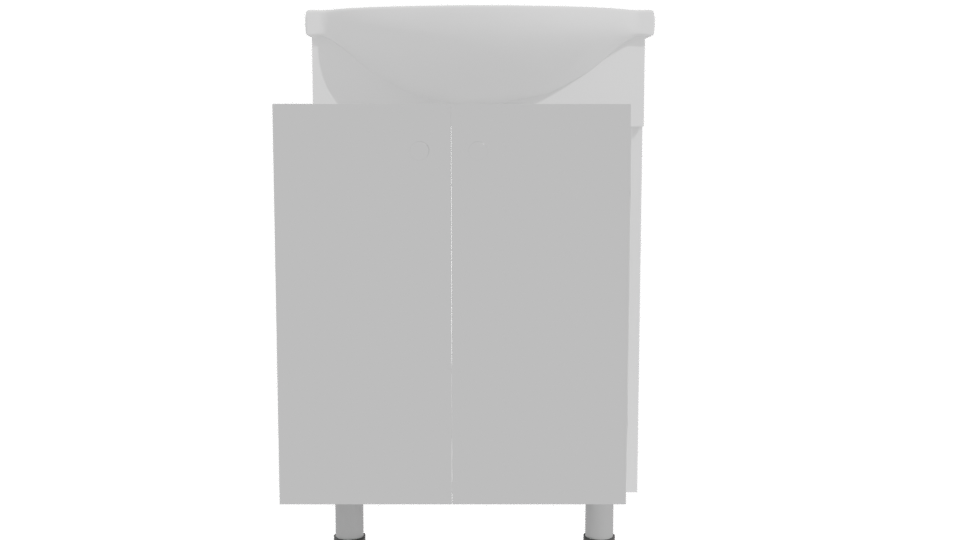 Sleek Minimalist Bathroom Cabinet 3D - Professional 3D Model Render 11