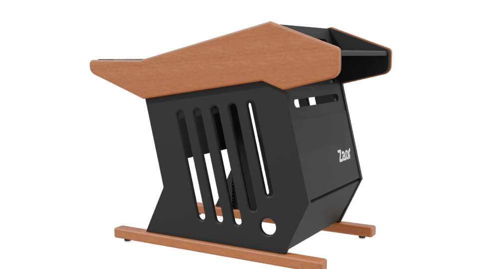 Stylish Shopping Cart 3D Model - Professional 3D Model Render 3