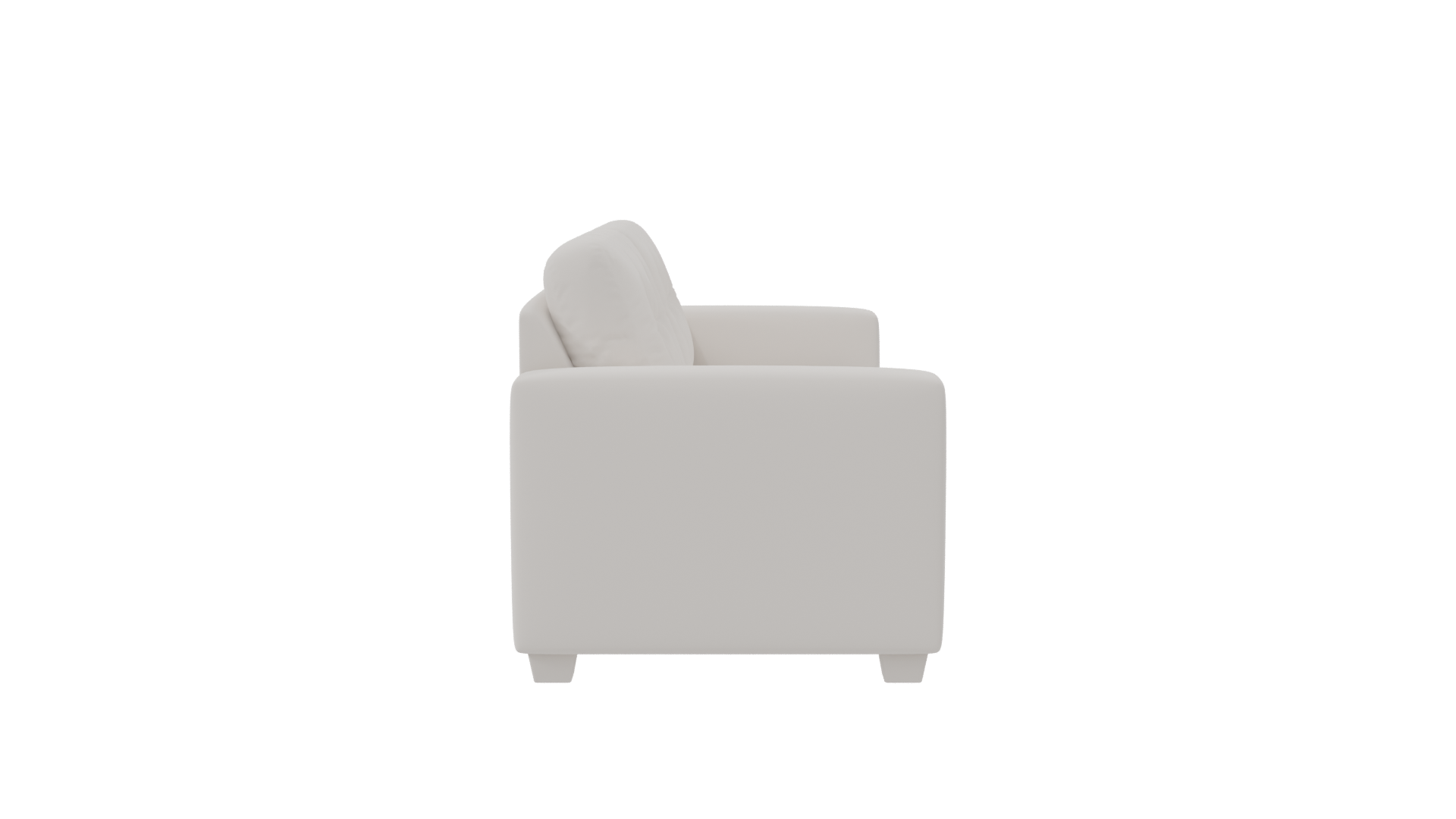 Stylish Modern Leather Sofa 3D Model - Professional 3D Model Render 3