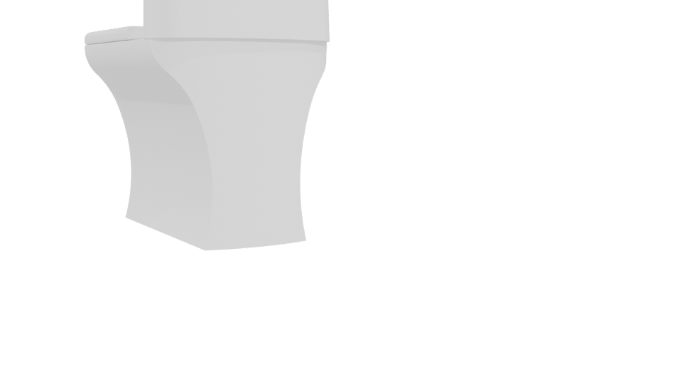 Stylish Modern Toilet 3D Model - Professional 3D Model Render 4