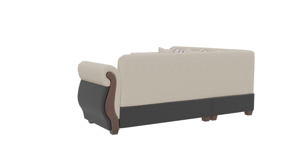Elegant Corner Sofa 3D Model - Professional 3D Model Render 13