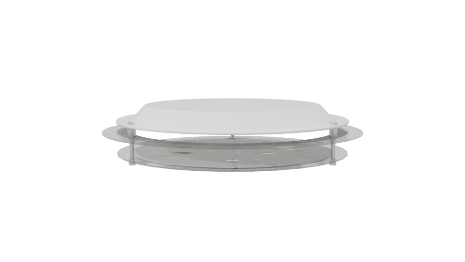 Modern Round Base Vent Cover - Professional 3D Model Render 7