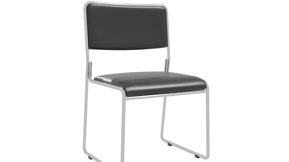Stylish Metal Frame Chair 3D - Professional 3D Model Render 10