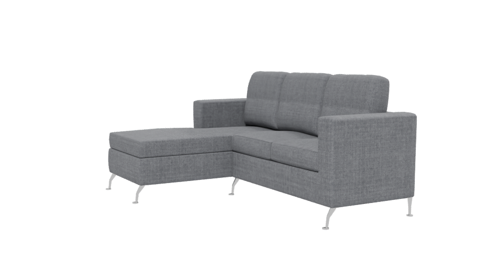 Contemporary Fabric Sectional Sofa 3D Model - Professional 3D Model Render 13
