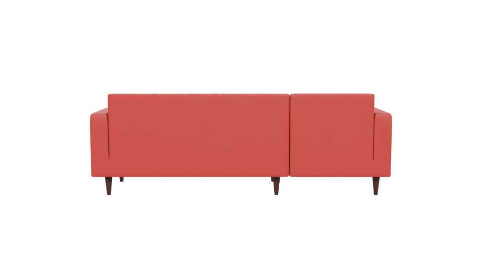 Stylish Red Sofa 3D Model - Professional 3D Model Render 5
