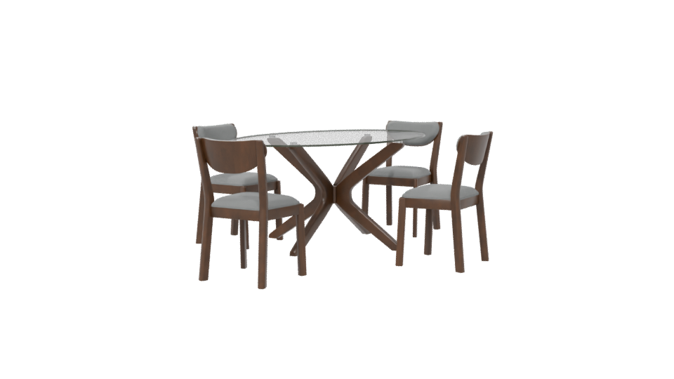 Rectangular Dining Table 3D Model - Professional 3D Model Render 6