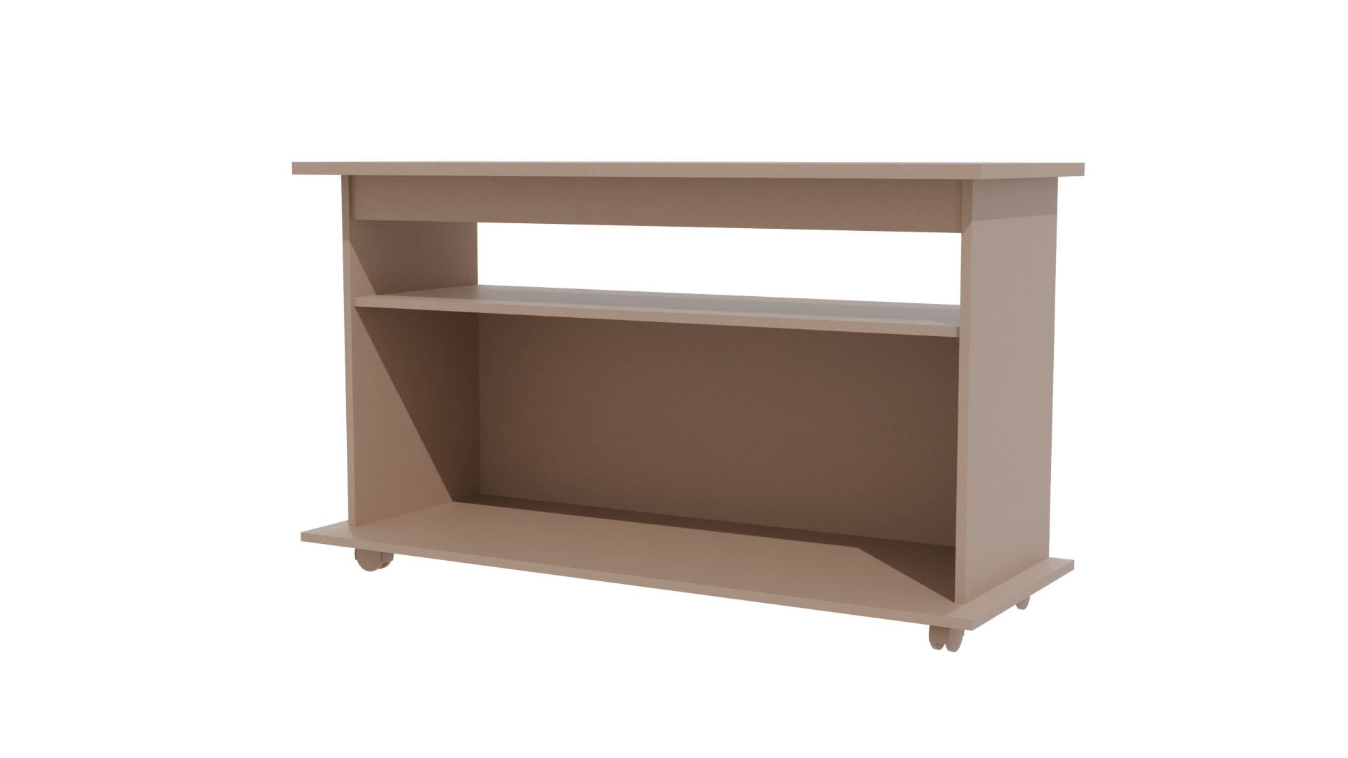 Modern Wooden Console Table 3D - Professional 3D Model Render 12