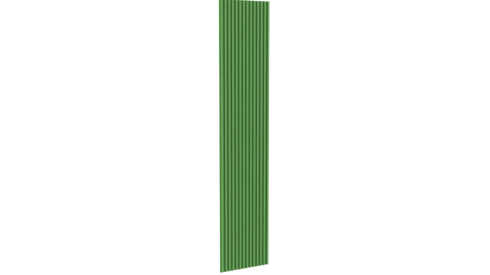 Stylized Vertical Green Panel Model - Professional 3D Model Render 10