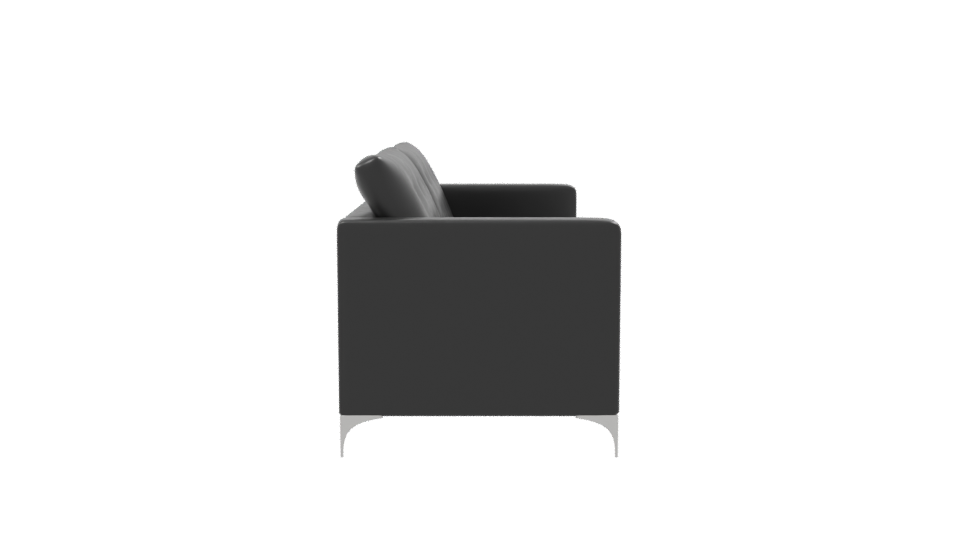 Contemporary Black Sofa 3D Model - Professional 3D Model Render 8