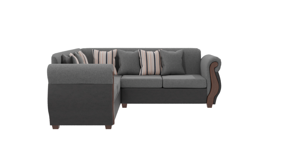 Elegant Corner Sofa 3D Model - Professional 3D Model Render 8