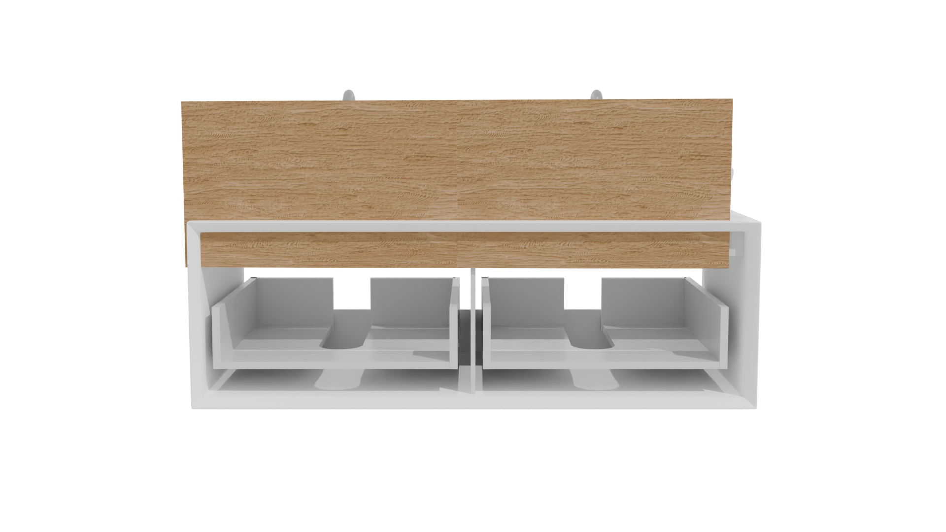 Double Sink Bathroom Vanity 3D - Professional 3D Model Render 11