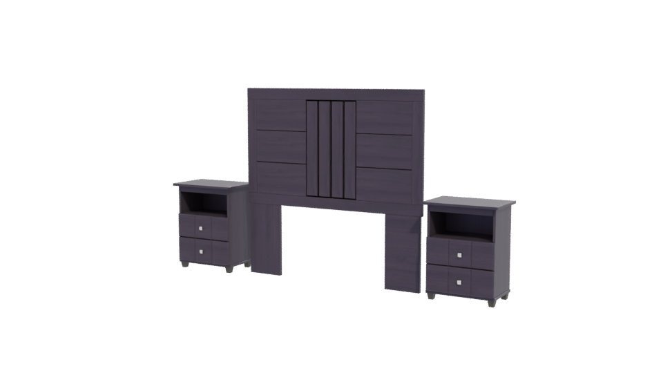 Stylish Bedroom Furniture Set 3D - Professional 3D Model Render 12