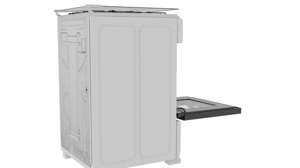 Stylish Kitchen Gas Stove Model - Professional 3D Model Render 7