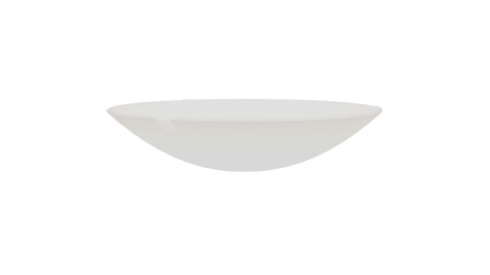 Elegant Shallow Ceramic Bowl 3D - Professional 3D Model Render 2