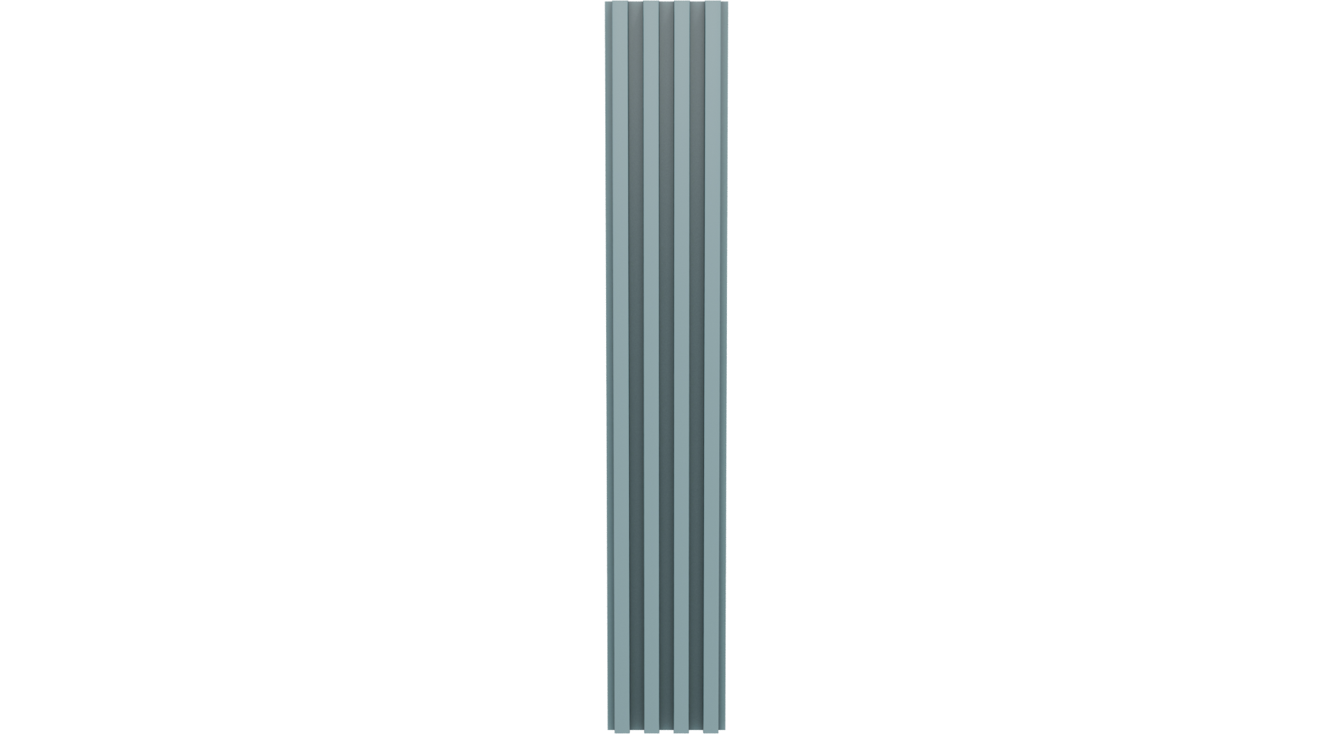 Stylized Vertical Striped Panel - Professional 3D Model Render 5