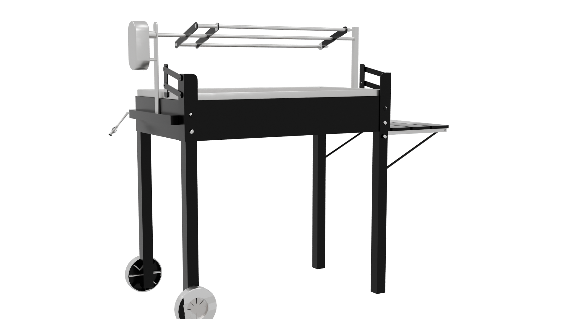 High-Quality Outdoor Grill 3D Model - Professional 3D Model Render 4