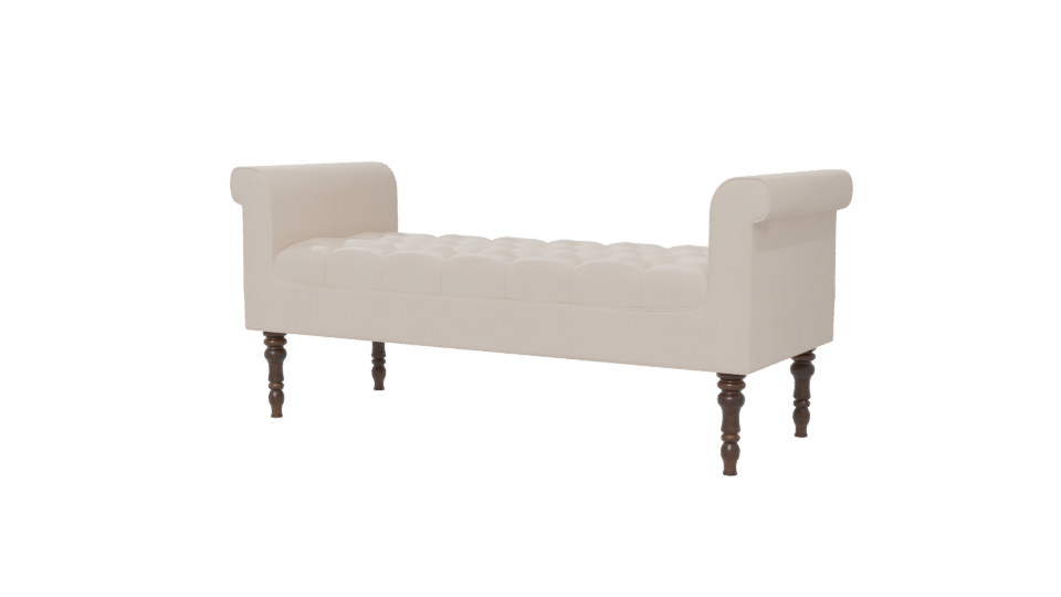 Daisy Fabric Bench 3D Model - Professional 3D Model Render 6