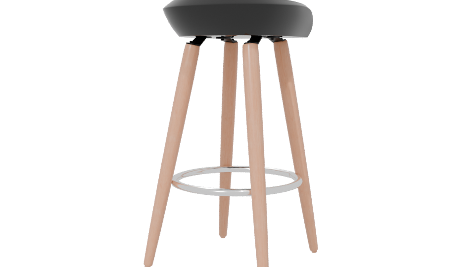 Bar Stool 3D Model - Professional 3D Model Render 6