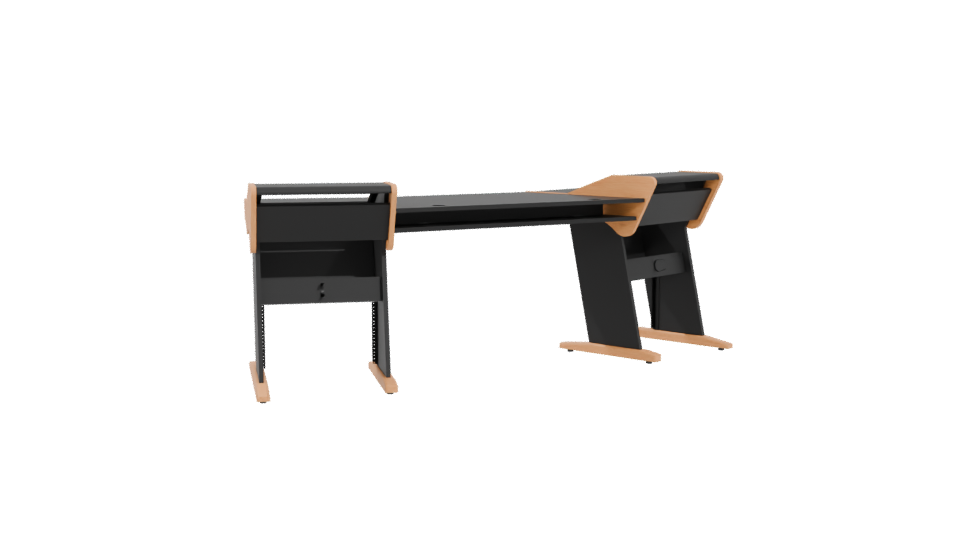 Modern Office Desk 3D Model - Professional 3D Model Render 4