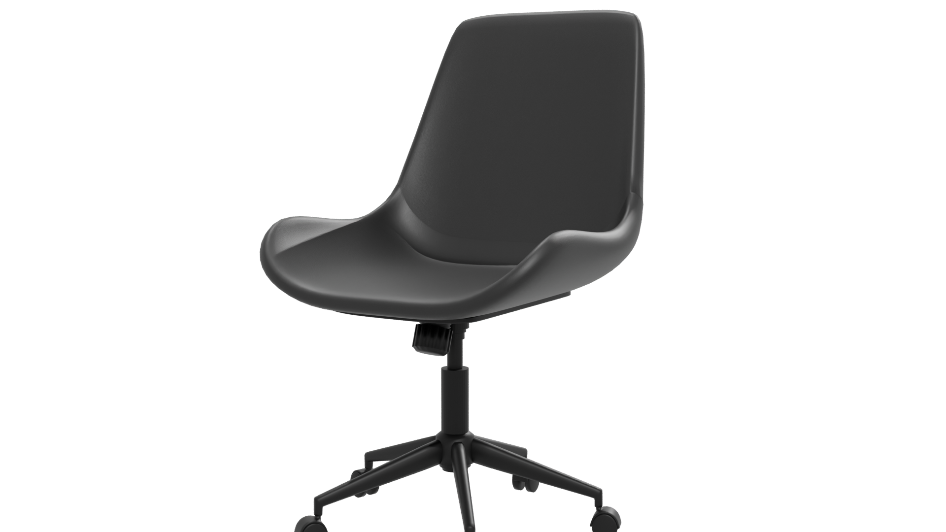 Stylish Black Office Chair 3D - Professional 3D Model Render 12