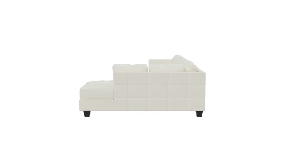Elegant Minimalist Sectional Sofa 3D Model - Professional 3D Model Render 2