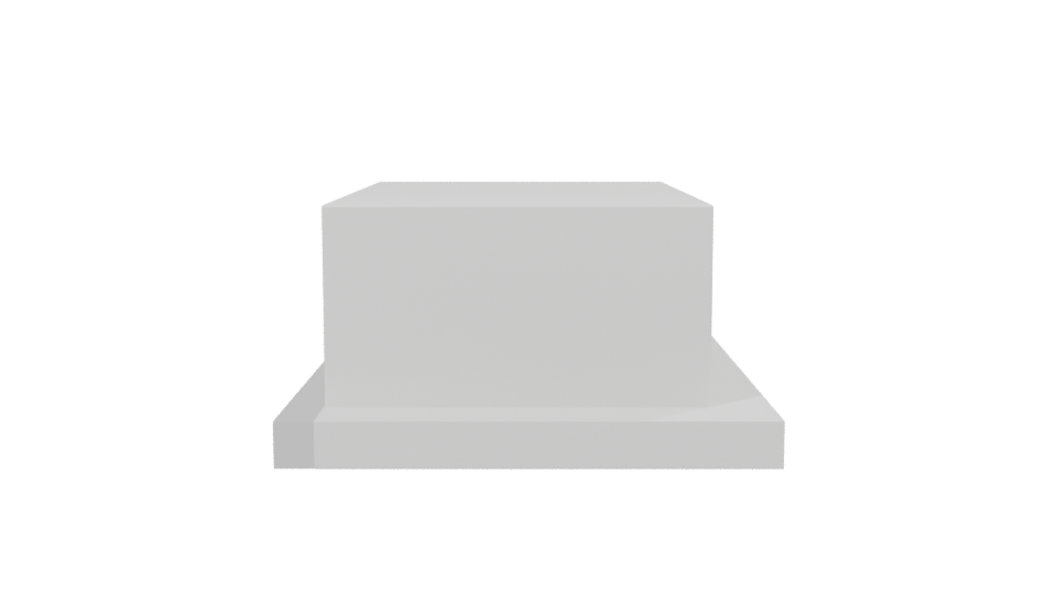 Contemporary Minimalist Display Base - Professional 3D Model Render 2