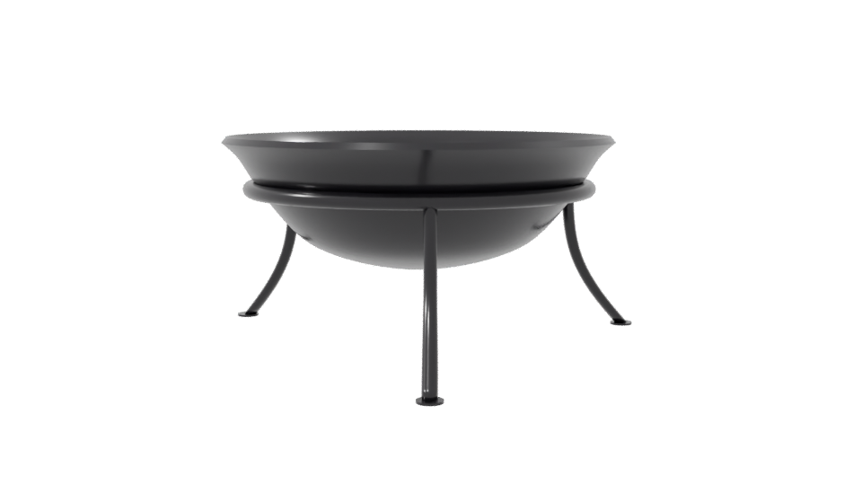 Modern Outdoor Fire Pit 3D - Professional 3D Model Render 8