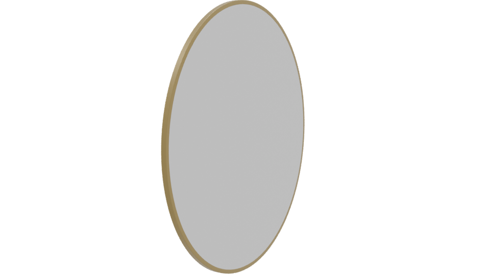 Elegant Round Mirror 3D Model - Professional 3D Model Render 9