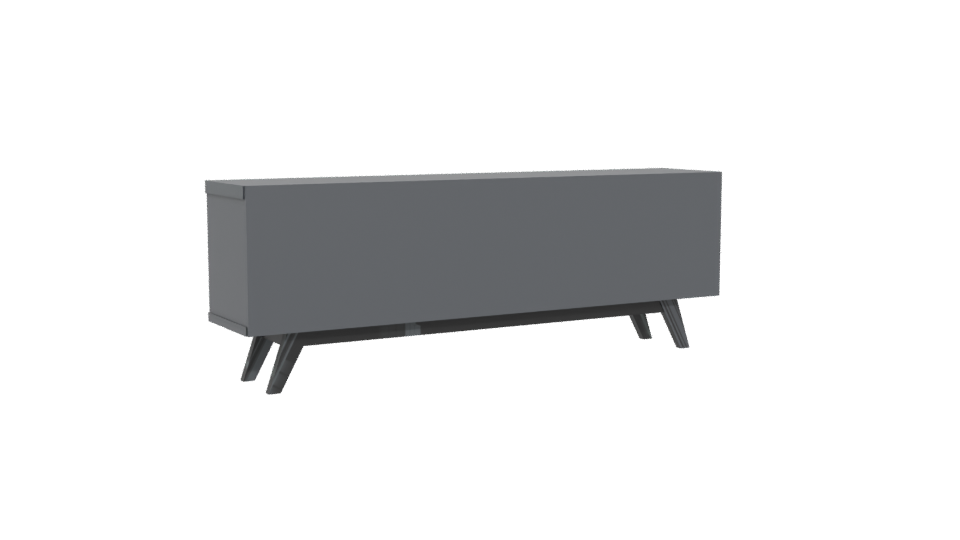 Stylish Modern TV Stand 3D - Professional 3D Model Render 4