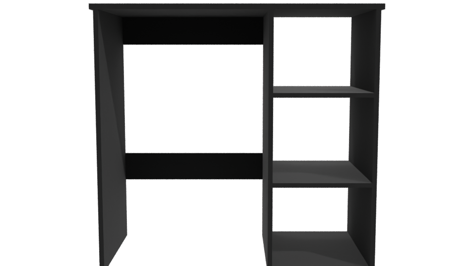 Contemporary Black Storage Desk 3D - Professional 3D Model Render 11